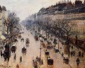 boulevard montmartre winter morning 1897 Camille Pissarro Parisian